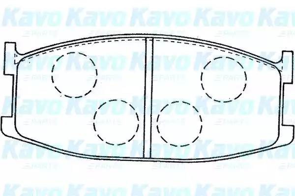 Комплект тормозных колодок, диско BP-4561 KAVO PARTS