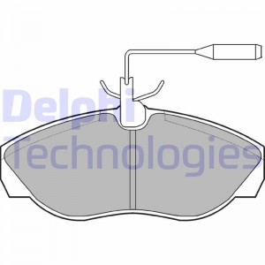Комплект тормозных колодок, диско LP877 DELPHI