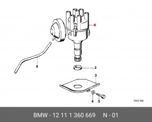 Распределитель зажигания 12 11 1 360 669 BMW
