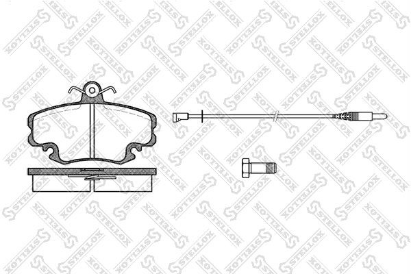 Колодки тормозные дисковые 152-002-SX STELLOX