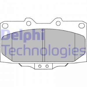 Комплект тормозных колодок, диско LP1020 DELPHI