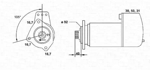 Стартер 943252197010 MAGNETI MARELLI