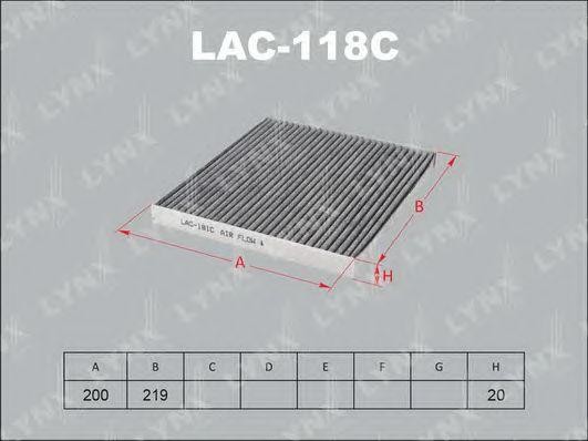 Фильтр салона LAC-118C LYNXAUTO