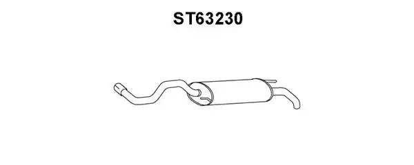 Глушитель выхлопных газов конечный ST63230 VENEPORTE