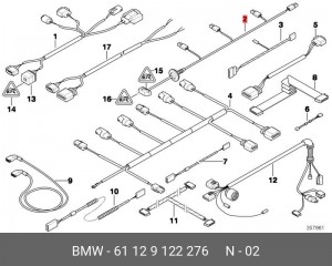 Жгут проводов 61 12 9 122 276 BMW