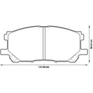 Комплект тормозных колодок, диско 572562B BENDIX JURID