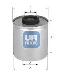 Топливный фильтр 24.318.00 UFI