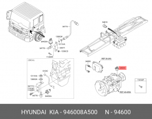 Датчик скорости 946008A500 HYUNDAI KIA