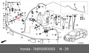Деталь 76893SR3S03 HONDA