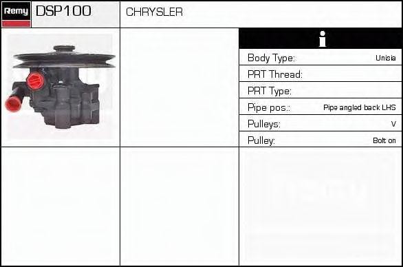 Гидравлический насос, рулевое управление DSP100 DELCO REMY