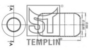 Кожух пневматической рессоры 040606006520 TEMPLIN