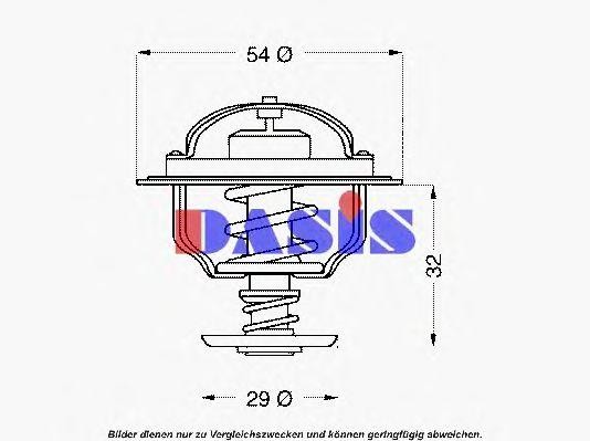 Термостат, охлаждающая жидкость 751858N AKS DASIS
