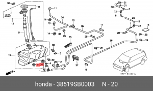 Деталь 38519SB0003 HONDA