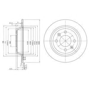 Тормозной диск BG2420 DELPHI