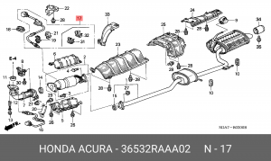 Лямбда-зонд 36532RAAA02 HONDA