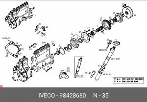 Распылитель 98428680 IVECO