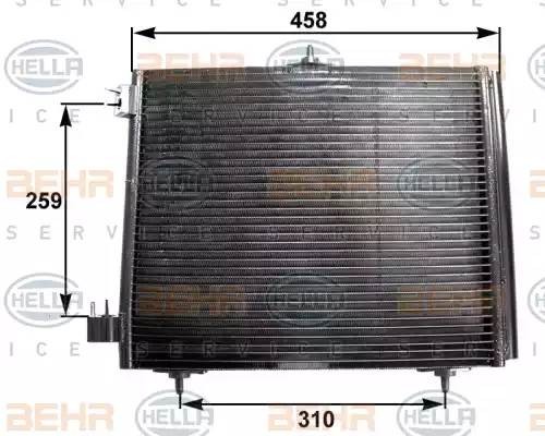 Конденсатор, кондиционер 8FC 351 300-371 HELLA