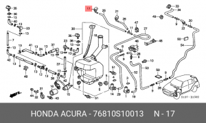 Форсунка стеклоомывателя 76810S10013 HONDA