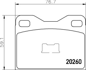 Комплект тормозных колодок, диско 2026002 TEXTAR