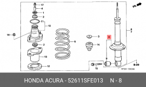 Амортизатор подвески 52611SFE013 HONDA