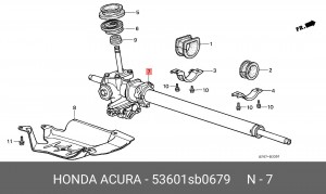 Рулевой механизм 53601SB0679 HONDA