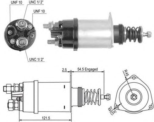 Тяговое реле, стартер 940113050007 MAGNETI MARELLI