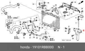 Деталь 19101RBB000 HONDA