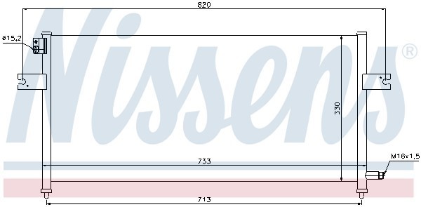 Конденсатор, кондиционер 94759 NISSENS
