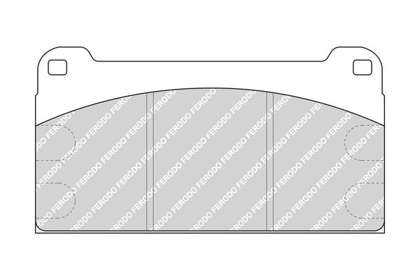 Комплект тормозных колодок, диско FCV958 FERODO