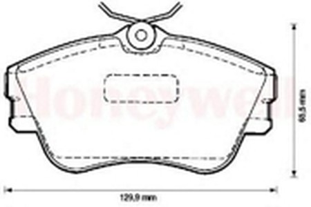 Комплект тормозных колодок, диско 571847X BENDIX JURID