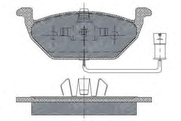 Комплект тормозных колодок, диско SP136 SCT