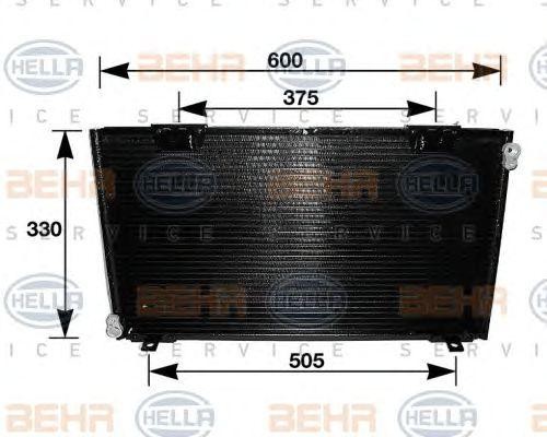Конденсатор, кондиционер 8FC 351 036-591 HELLA