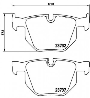 Комплект тормозных колодок, диско P06033 BREMBO