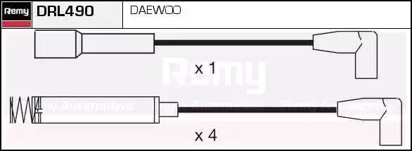 Ккомплект проводов зажигания DRL490 DELCO REMY