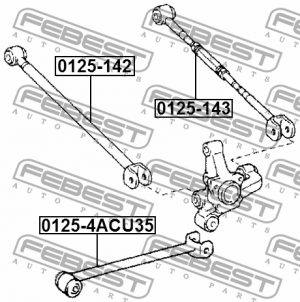 Рычаг подвески 0125-142 FEBEST