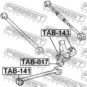 Сайлентблок TAB-017 FEBEST