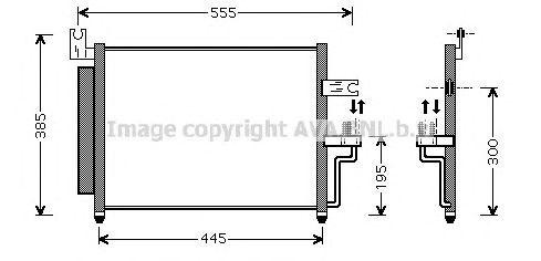 Радиатор кондиционера HY5081 AVA