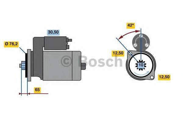 Стартер 0 986 020 260 BOSCH