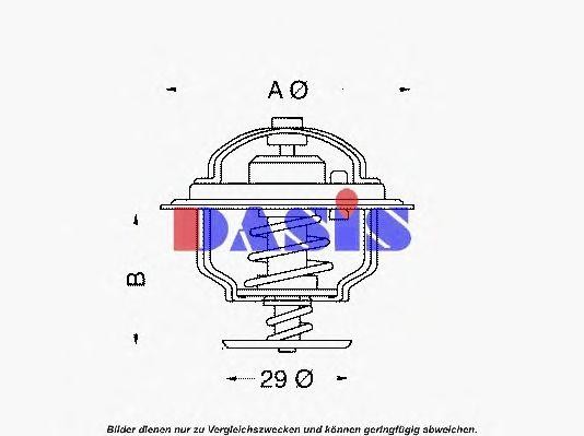 Термостат, охлаждающая жидкость 750375N AKS DASIS