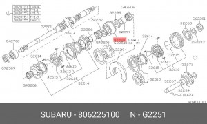 Деталь 806225100 SUBARU
