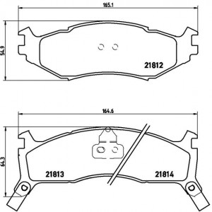 Комплект тормозных колодок, диско P11006 BREMBO