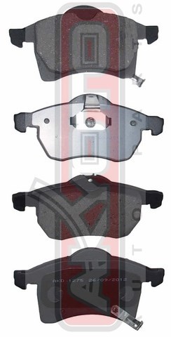 Колодки тормозные дисковые AKD-1275 AKYOTO