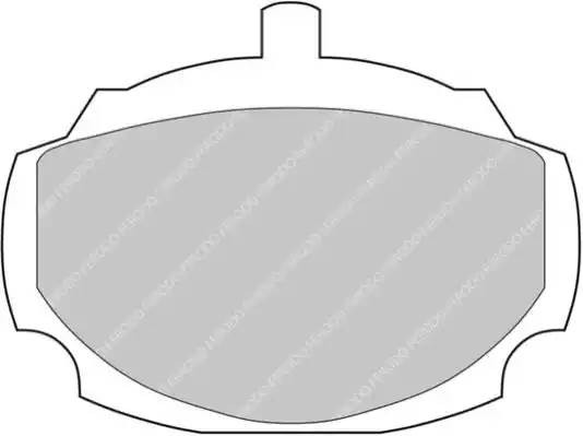 Комплект тормозных колодок, диско FDS823 FERODO