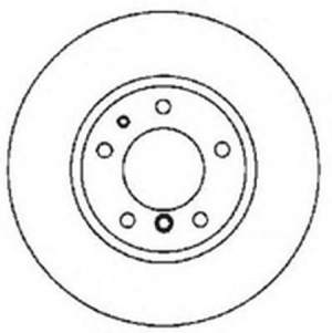 Тормозной диск 561554B BENDIX JURID