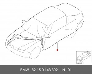 Тент 82 15 0 148 892 BMW