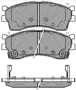 Колодки тормозные дисковые SP1113 SANGSIN