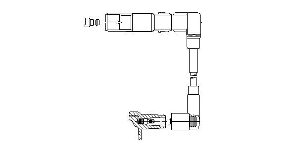 Провод зажигания 1A03E66 BREMI