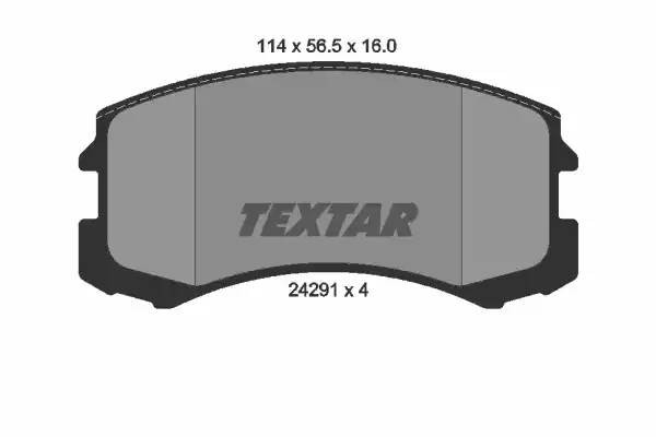 Комплект тормозных колодок, диско 2429101 TEXTAR