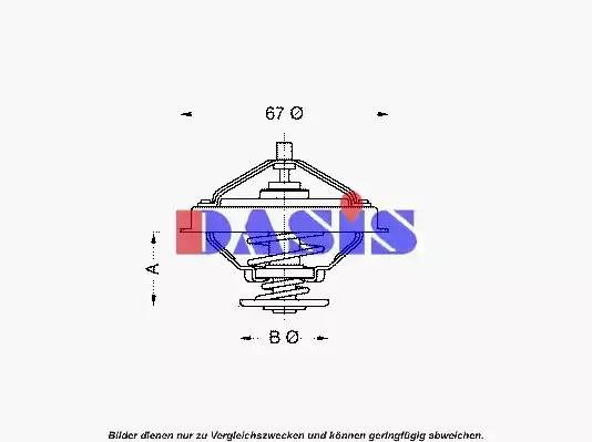 Термостат, охлаждающая жидкость 750931N AKS DASIS