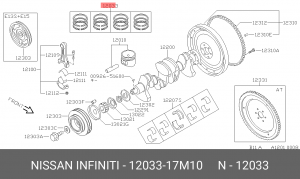 Деталь 1203317M10 NISSAN
